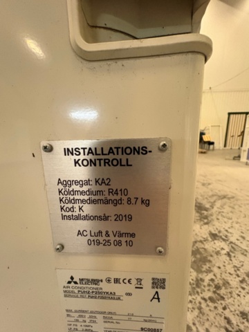1535881-11 Luftkonditioneringsutrustning med tillbehör - Mitsubishi Electric Mr. Slim Inverter PUHZ-P250YKA3