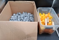 1538611 Blandat parti kabelklammer och kabelskydd - Plast