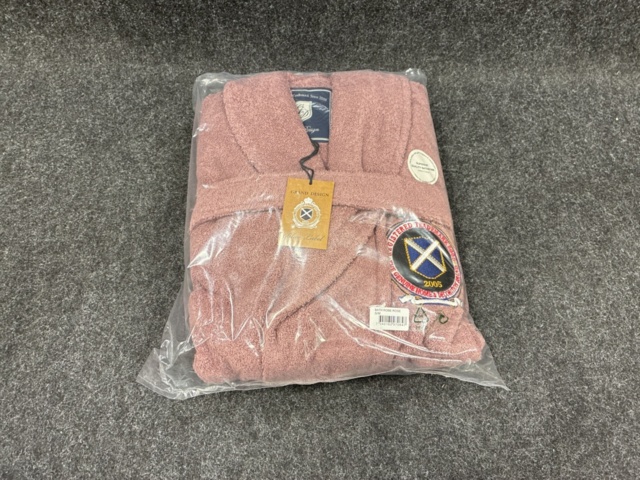 1538678-2 Bathrobe Grand Design Cotton Terry Pink, Size S/M
