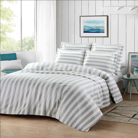 1538796-1 2 st Bäddset Cotton Grace, Royal Grön