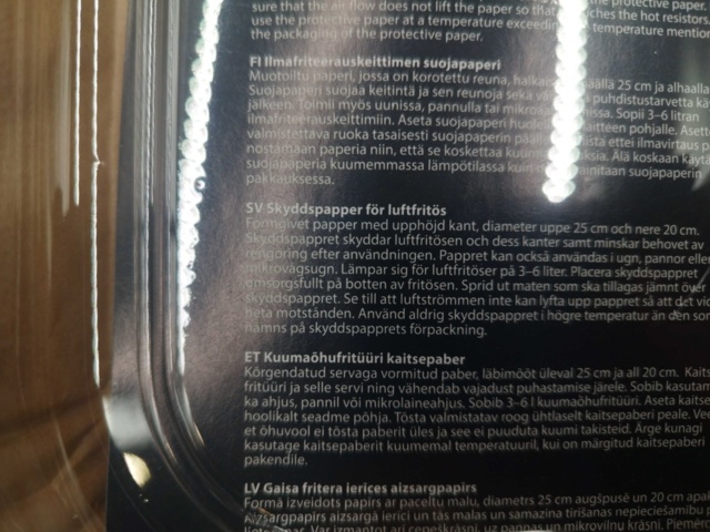 1537170-5 Skyddspapper för airfryer - Saana, 20 x 50-pack