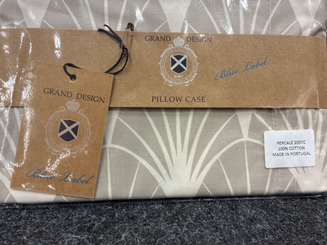 1538868-4 3 pcs Pillowcases Grand Design Grace Sand 50×60 cm