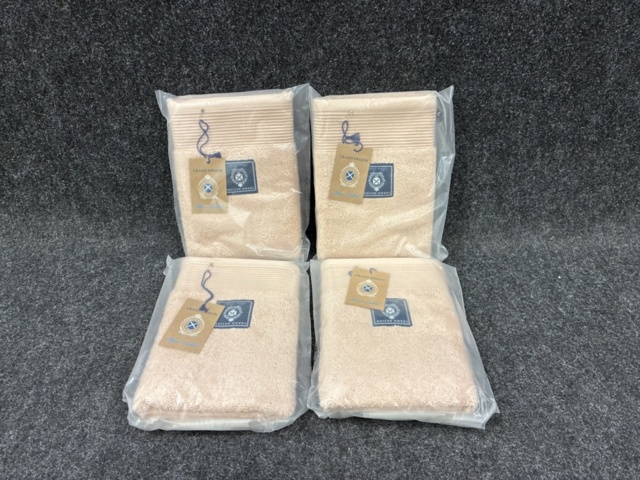 1539030-2 4 pcs Terry towels Grand Design Pink 30×50 cm