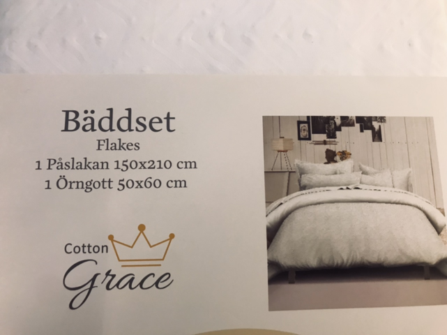 1538973-4 2 st Bäddset Cotton Grace, Flakes