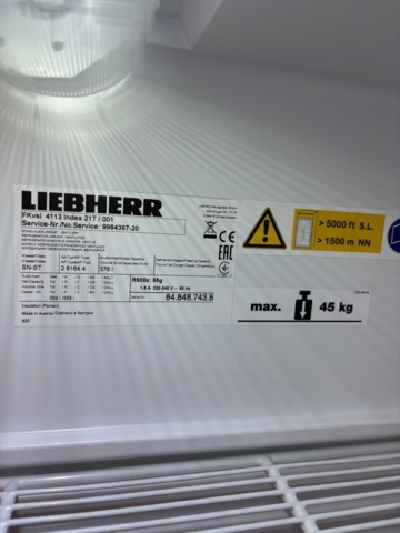 1473410-2 Kylskåp med glasdörr - LIEBHERR    -2019