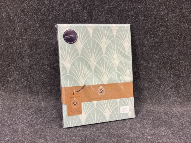 1538828-2 Bäddset Dubbel Grand Design Grace Green 230×220 cm