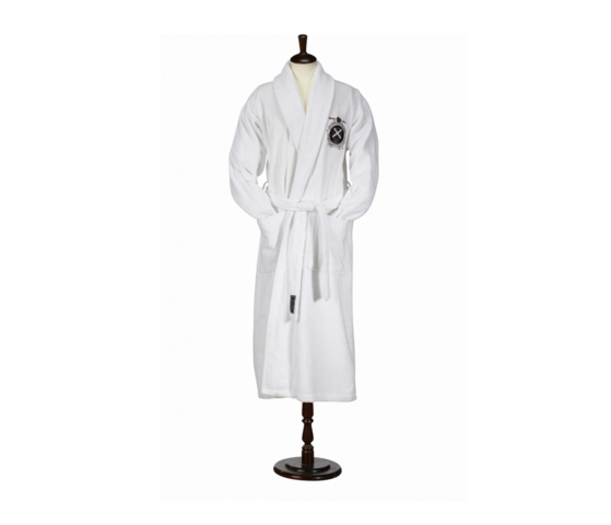 1539029-1 Morgonrock Grand Design Bomullsfrotté Vit, Strl S/M