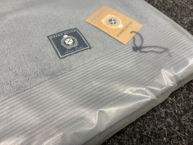 1539076-4 2 st Frottéhanddukar Grand Design Denim 100×150 cm