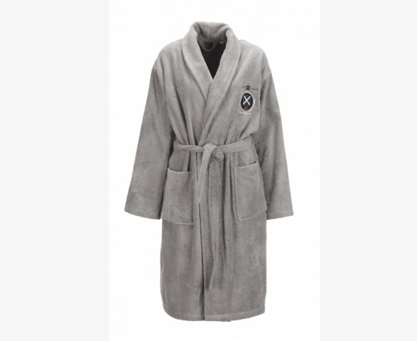 Morgonrock Grand Design Bomullsfrotté Ljusgrå, Strl S/M