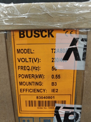 1539491-2 3-fas motor Busck T2A80A4
