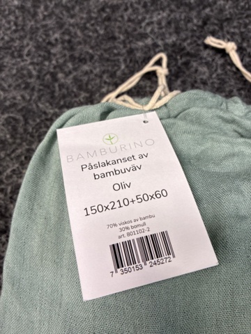 1536773-4 Duvet cover set Bamburino Bamboo/Cotton olive single