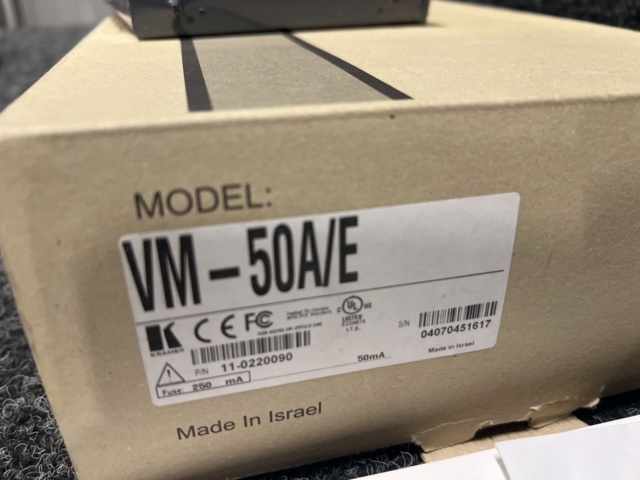 1536776-6 1:5 ljuddistributionsförstärkare Kramer VM-50A & Robotdammsugare Xiaomi Robot Vacuum S20