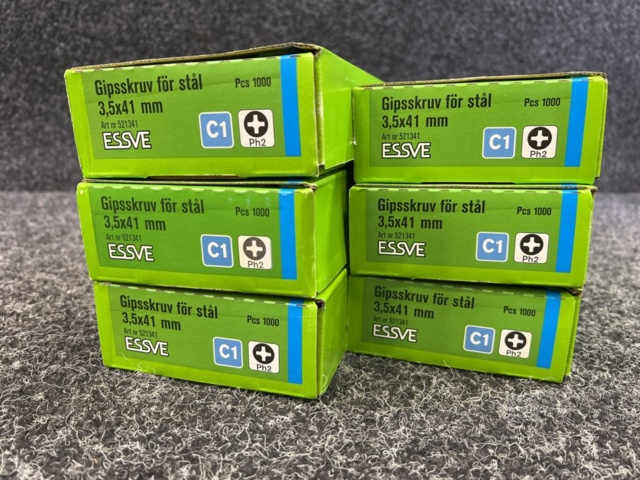 1536794-2 6 pcs Packs Banded Drywall Screw 3.5x41 mm, Essve
