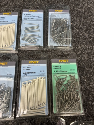 1536797-10 Sheet metal nails, nailing nails, staples, dowels from Fast