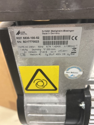 1539595-8 Kompressor - Dürr Dental Tornado 130