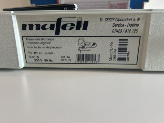 1539603-2 Jigsaw with accessories - Mafell P1 cc MaxiMAX