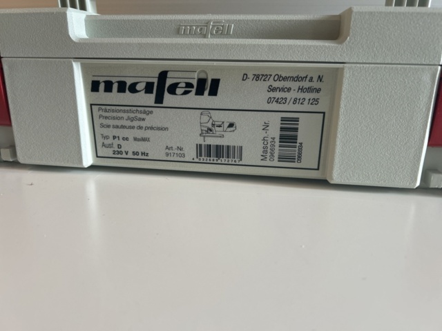 1539603-8 Jigsaw with accessories - Mafell P1 cc MaxiMAX