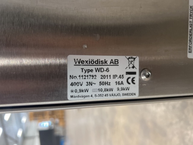 1528694-9 Huvdiskmaskin Wexiödisk WD-6
