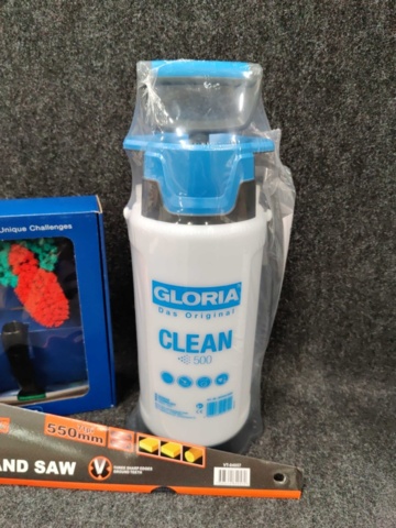 1540165-5 Pressure sprayer, washing brush kit, oil can & sealant
