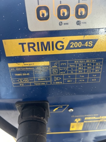 1521865-7 MIG/MAG welder with accessories - GYS Trimig 200-4S