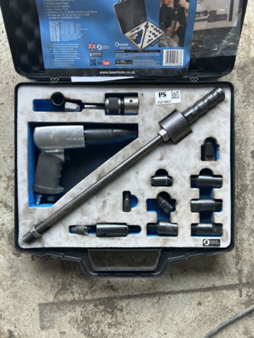 1521867-6 Diesel injector puller kit with air hammer and adapters - Laser 6263