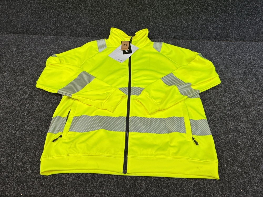 1540224-2 Sweatshirt Gesto Fullzip warning Essential G250 yellow, Size L