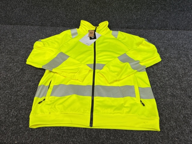 1540224-2 Sweatshirt Gesto Fullzip varsel Essential G250 gul, Strl L