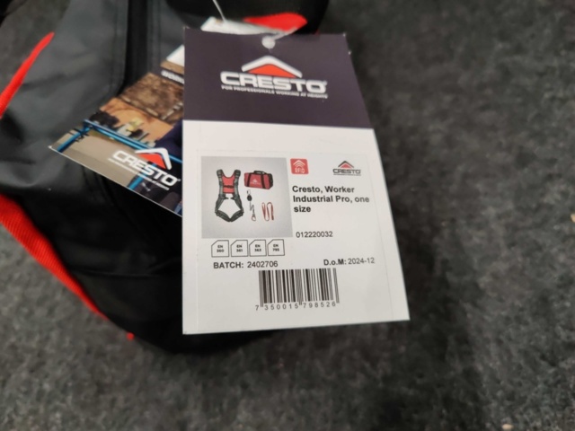 1540179-5 Fallskyddspaket Cresto Worker Industrial Pro One Size