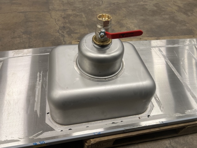 1528686-6 Stainless steel sink with 370 cm bowl