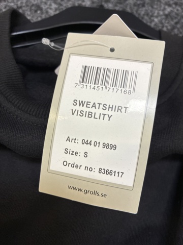 1540260-3 2 pcs Sweatshirt Björnkläder Contrast black/yellow, Size S