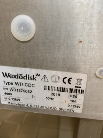 1421914-5 Komplett diskrumslinje för storkök - WexiöDisk WDP WD-151E