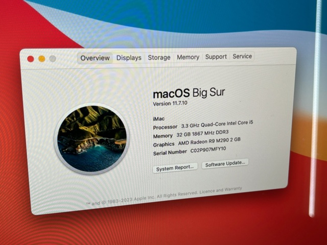 1511291-4 Imac 3,3GHz Quad-Core Intel Core i5