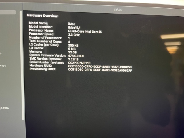 1511291-8 Imac 3,3GHz Quad-Core Intel Core i5