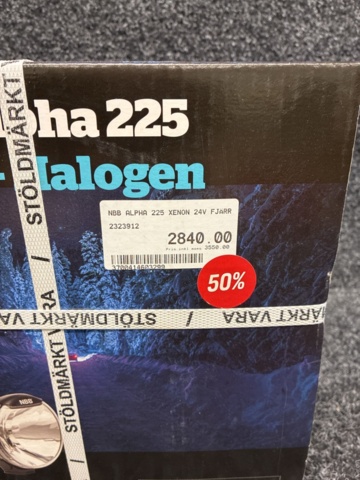 1540327-2 Auxiliary light Alpha 225 Xenon 24V 4300K