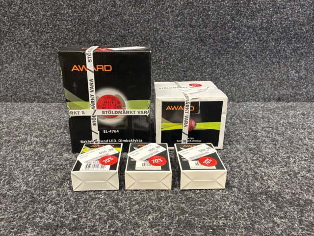 1540331-1 2 st Baklyktor LED, & 6 st Xenonlampor, Award