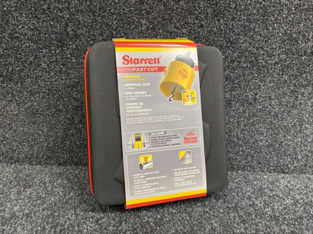 1540468-2 Starrett Fast Cut 16-piece hole saw set