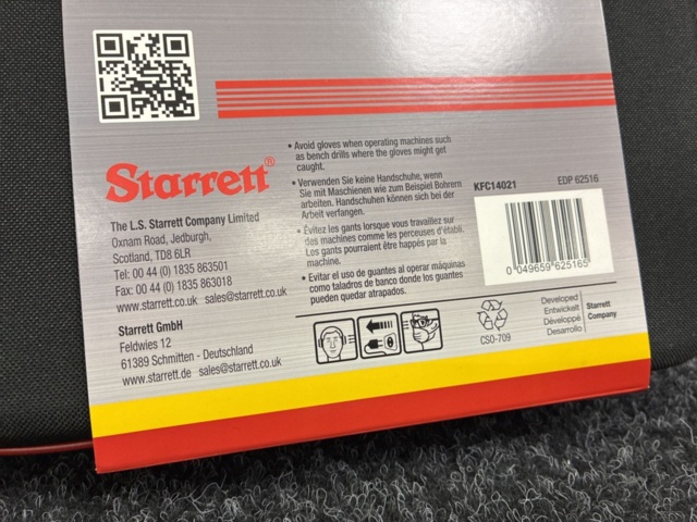 1540468-5 Starrett Fast Cut 16-piece hole saw set