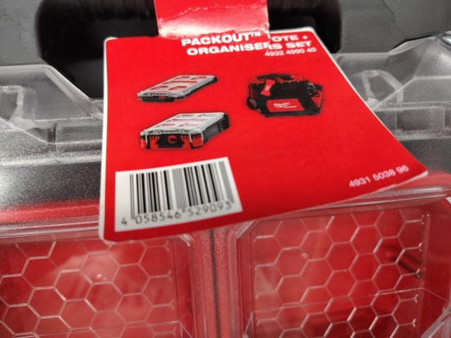 1540378-4 Assortment bag - 2 pcs, Milwaukee Packout, IP65, 5 compartments