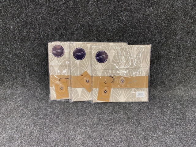 1538868-2 3 pcs Pillowcases Grand Design Grace Sand 50×60 cm
