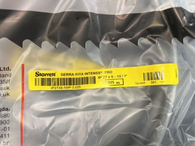 1540677-2 5 st Bandsågsblad Starrett Fita Intenss Pro IP27x6-10/P-3,025m
