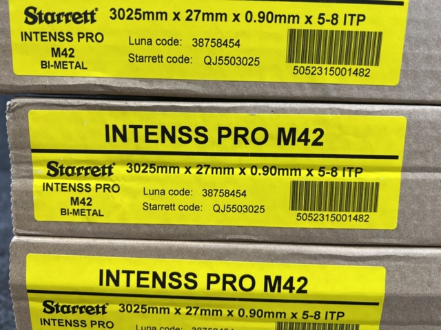 1540680-2 6 pcs Bandsaw blades Starrett Intenss Pro M42 3025mmx27mmx0.90mmx5-8 ITP