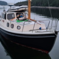 1529718-5 Oak boat with wheelhouse and interior – "The Penguin"