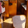 1529718-20 Oak boat with wheelhouse and interior – "The Penguin"