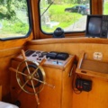 1529718-19 Oak boat with wheelhouse and interior – "The Penguin"