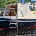 1529718-7 Oak boat with wheelhouse and interior – "The Penguin"