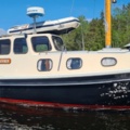 1529718-2 Oak boat with wheelhouse and interior – "The Penguin"
