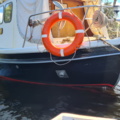 1529718-9 Oak boat with wheelhouse and interior – "The Penguin"