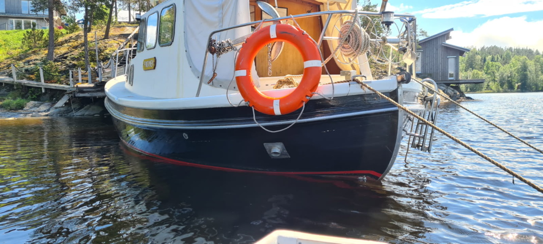 1529718-9 Oak boat with wheelhouse and interior – "The Penguin"