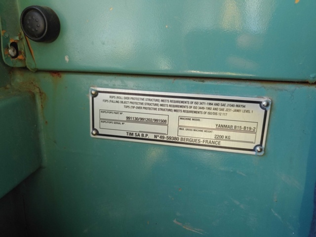 1484365-57 Grävmaskin Yanmar B18EX Ink släp