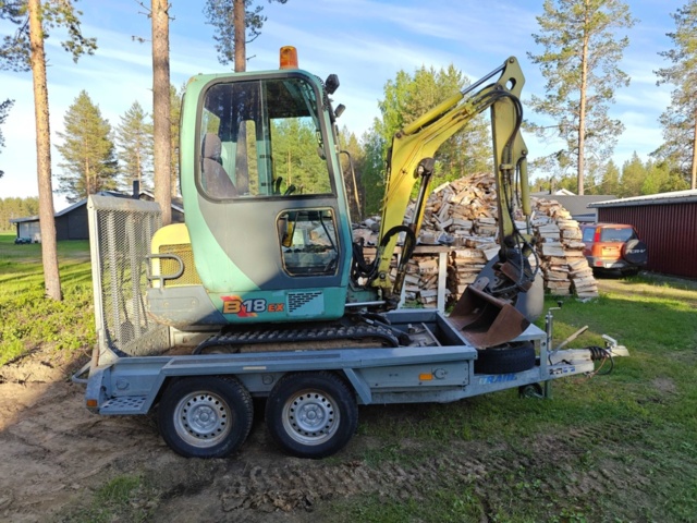 1484365-2 Grävmaskin Yanmar B18EX Ink släp